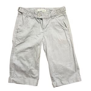 Vintage Y2K Aerpostale Blue Lowrise Cropped Capri Pants Size 0